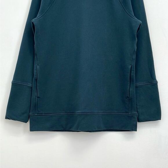Lululemon To You Terry Sweatshirt Tunic Kangaroo Pocket in Submarine - Size 10 - Picture 7 of 12